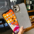 thumbnail image 3 of Compatible with iPhone 11 Case Glitter,Luxury Plating Bling Sparkly Shiny Clear Case Camera Protection Design for Women Girly Soft Cover,Navy Blue,6.1 Inch, 3 of 15