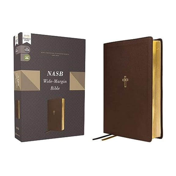 Pre-Owned Nasb, Wide Margin Bible, Leathersoft, Brown, Red Letter, 1995 Text, Comfort Print (Unknown) 0310461081 9780310461081