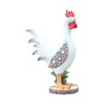 thumbnail image 3 of Figuras de estatua de pollo, artísticas, coleccionables de animales de granja, escultura de jardín para oficina, patio, jardín, patio Pequeña Macarena Estatua de pollo, 3 of 8