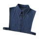 thumbnail image 1 of Cuello falso desmontable elegante traje profesional mitad superior mitad camisa blusa Azul oscuro, 1 of 6