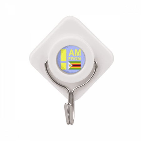 

I Am From Zimbabwe Art Deco Fashion Adhesive Wall Hooks Hanging Self Sticky