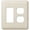 Light Almond, variant on Amerelle 935RDBK Moderne Wallplate 1 Rocker / 1 Duplex Steel Black 1-Pack