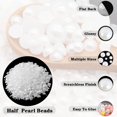 thumbnail image 2 of 2800 Pcs Perles pour Ongles, Perles Flatback pour Visage et Yeux, Perles Rondes Plates pour Décorations DIY, 2 of 5