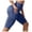 Navy, variant on Women's High Waist Workout Shorts with Pockets, Seamless Textured Tight Biker Shorts for Gym & Running Clothes (Sky Blue, XXL)