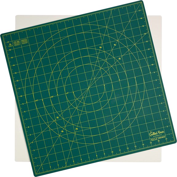 The Quilted Bear Rotating, Locking & Self-Healing Cutting Mat Green - 18" x 18"