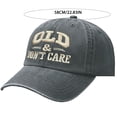 thumbnail image 3 of Cotton Dad Hat Vintage Distressed Old Dont Care Cap for Men, 3 of 9
