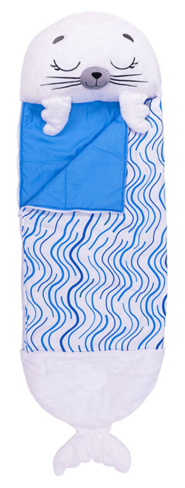 Sammy Seal Happy Nappers Pillow & Sleepy Sack with Pillow Medium 54” x 20” 