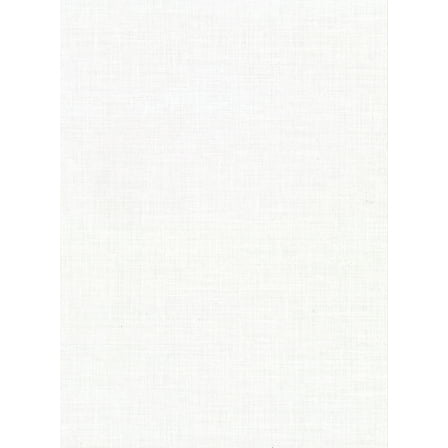 Warner Upton White Faux Linen Wallpaper