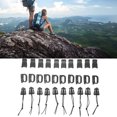 thumbnail image 4 of Backpack Vest Belt Kit, Backpack Bag Clip Strap Set Wide Applicability Fine Workmanship Portable  For Fishing Black,OD Green,Tan, 4 of 8