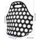 thumbnail image 3 of Waterproof Neoprene Insulated Lunch Bag for Picnic and Camping, Black and White Polka Dots, 3 of 4