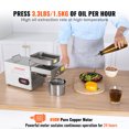 thumbnail image 2 of KFFKFF Electric Oil Press, 850W Stainless Steel Extraction Machine, Temperature 0-300℃ / 32-572 ℉ Adjustable, Ideal for Peanuts, Sesame, Rapeseed, Tea Seeds, 2 of 9
