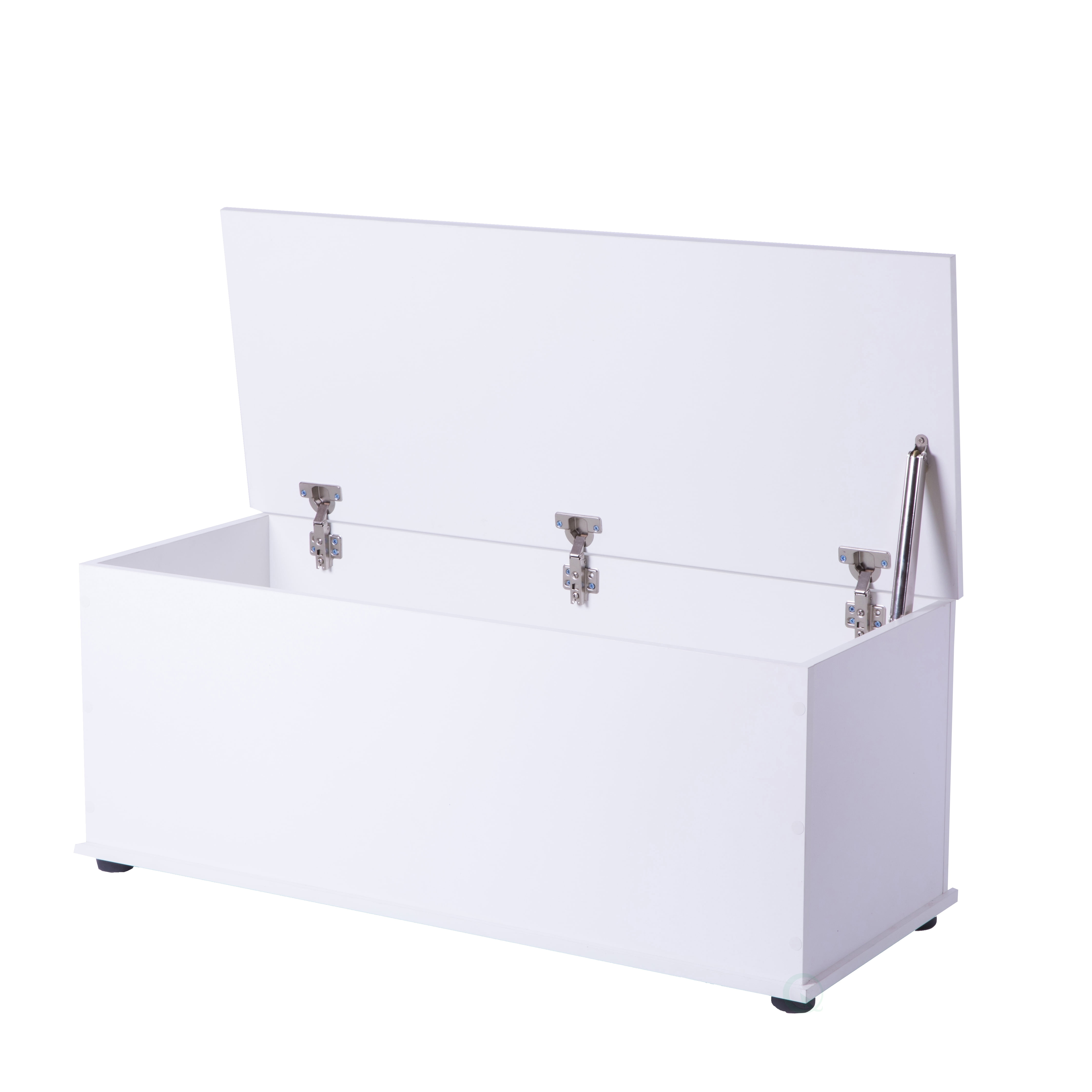 Wooden Storage Organizing Toy Box, White