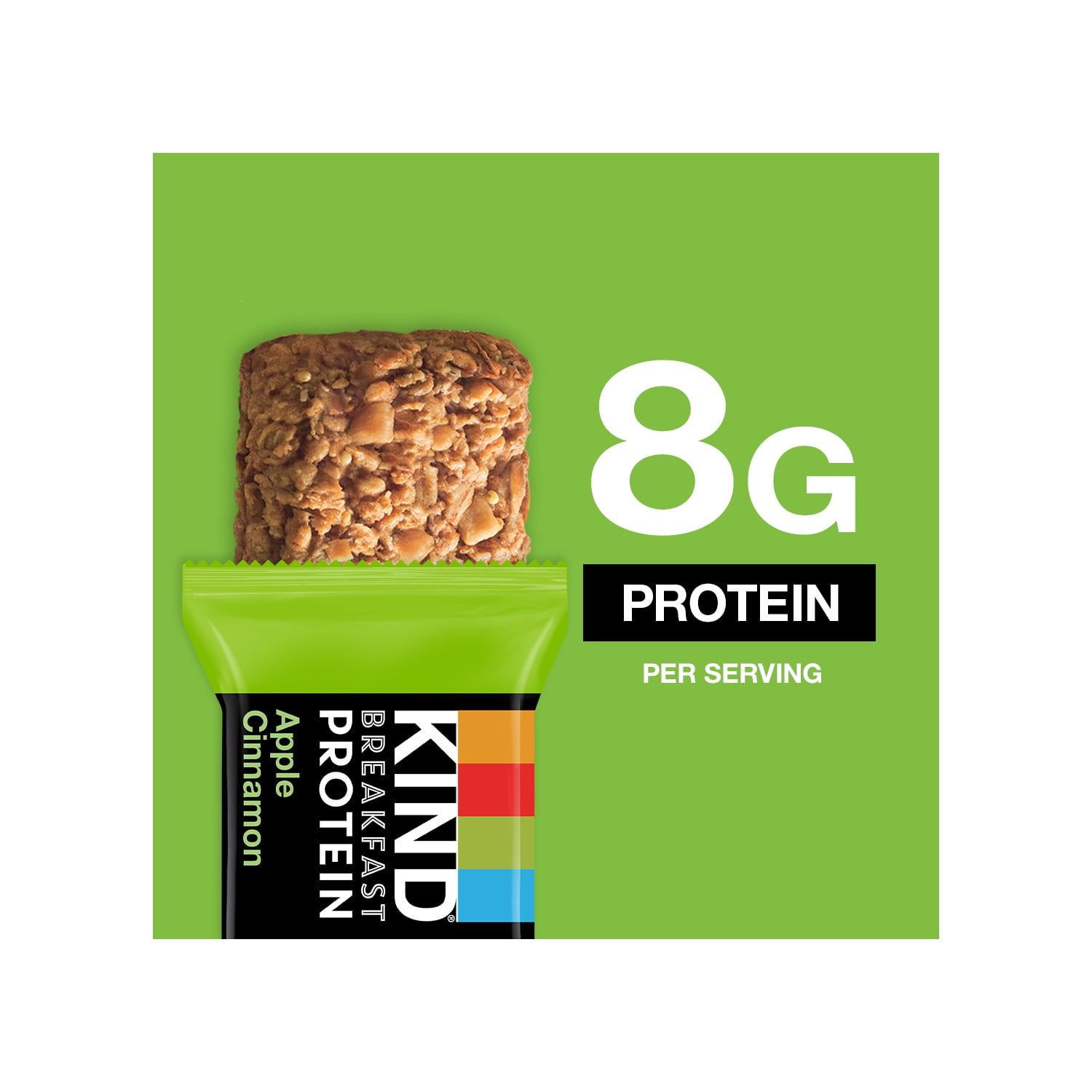 KIND, Gluten Free, Apple Cinnamon, Breakfast Protein Bars, 6-Count, 1 Cardboard Box