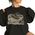 thumbnail image 2 of Vintage Mallard Duck Sweatshirt – Retro Duck Hunting Crewneck Sweater, Waterfowl Animal Lover Gift Unisex Pullover, 2 of 7