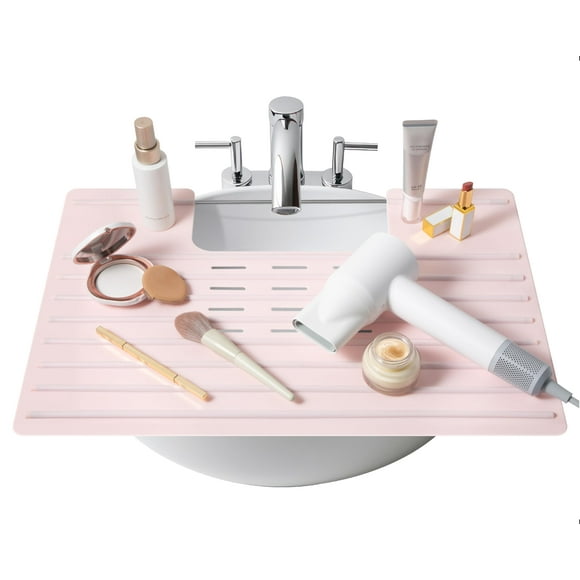 Funda para lavabo de baño Maplefield, plegable, silicona, 56 x 5 x 5 cm