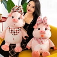 thumbnail image 4 of Stuffed Toy Elastic Multifunctional PP Cotton Makeup Pig Stuffed Doll for Sofa Decoration, 4 of 8