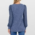thumbnail image 4 of Gnshining Lace Patchwork Sweatershirts for Women Fall Long Sleeve Tunic Pullovers Casual Crew Neck Blouses, 4 of 7