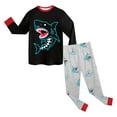 thumbnail image 7 of CAICJ98 Boys Pajamas Soft Cotton Shark Pjs Set Toddler Little Kids 2 Piece Long Sleeve Sleepwear (6-7 Years,Sky Blue), 7 of 7