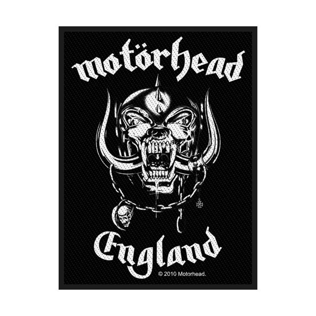 Motorhead - Parche Diseño Inglaterra (Negro)