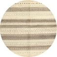 thumbnail image 1 of Ahgly Company Indoor Round Contemporary Golden Blonde Gold Solid Area Rugs, 8' Round, 1 of 6