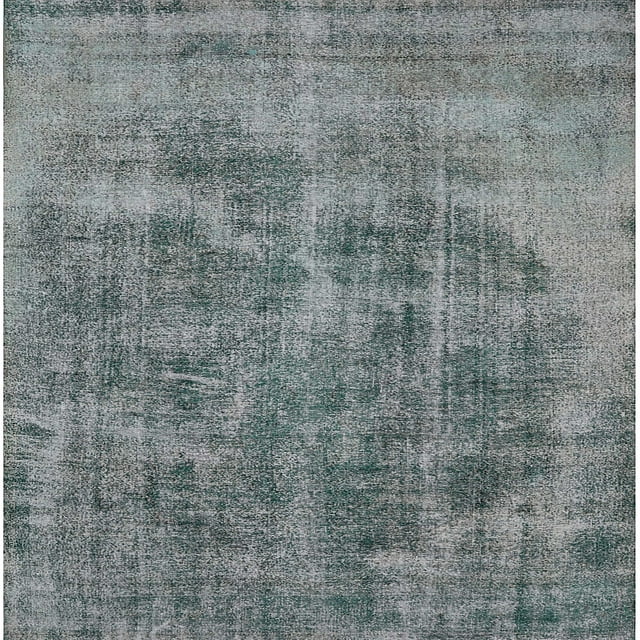 Ahgly Company Tapis d'Intérieur Carré Mid-Century Moderne Gris Foncé Zone Orientale, 7' Carré