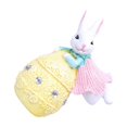 thumbnail image 2 of serony Easter Bunny Figurine Decorative Tabletop Ornament Desk unique Easter elements add Style F for Bookshelf Office, 2 of 6