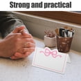 thumbnail image 1 of IDEANATEGRATE 100Ud Tarjetas De Nombre Para Con De Lazo Rosa En Cardstock Resistente Para, 1 of 8