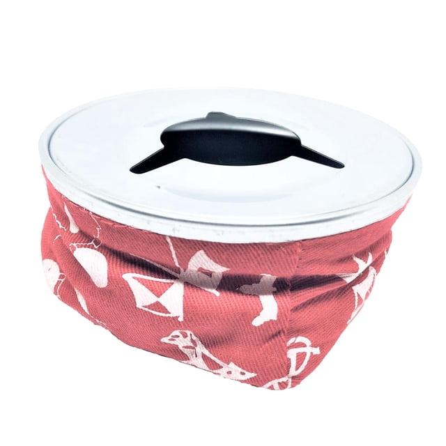 Cenicero para bolsa de RV de barco Sunnimix rojo inoxidable 304 105 x 105 x 30 mm