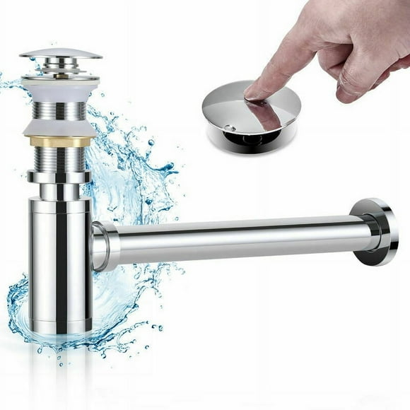 Sturdy Brass Construction P Trap for Bathroom Sinks, Universal Design with Easy Installation Features for Quick Plumbing Updates