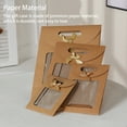 thumbnail image 3 of Naiovety Ventana abierta Decoración Bolsa de regalo Kraft Tote Favores de fiesta Galletas de boda Envoltura de dulces Bolsa con asa Almacenamiento y organización del hogar 26*19*9cm, 3 of 6