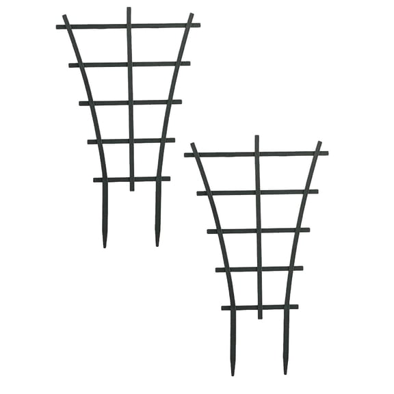 2Pcs Trellis Small Outdoor, Mini Vine Support Indoor Trellis for Climbing Patio Pot Stackable Potted Stakes Houseplant Superimposed Garden Planter Vegetable Flower