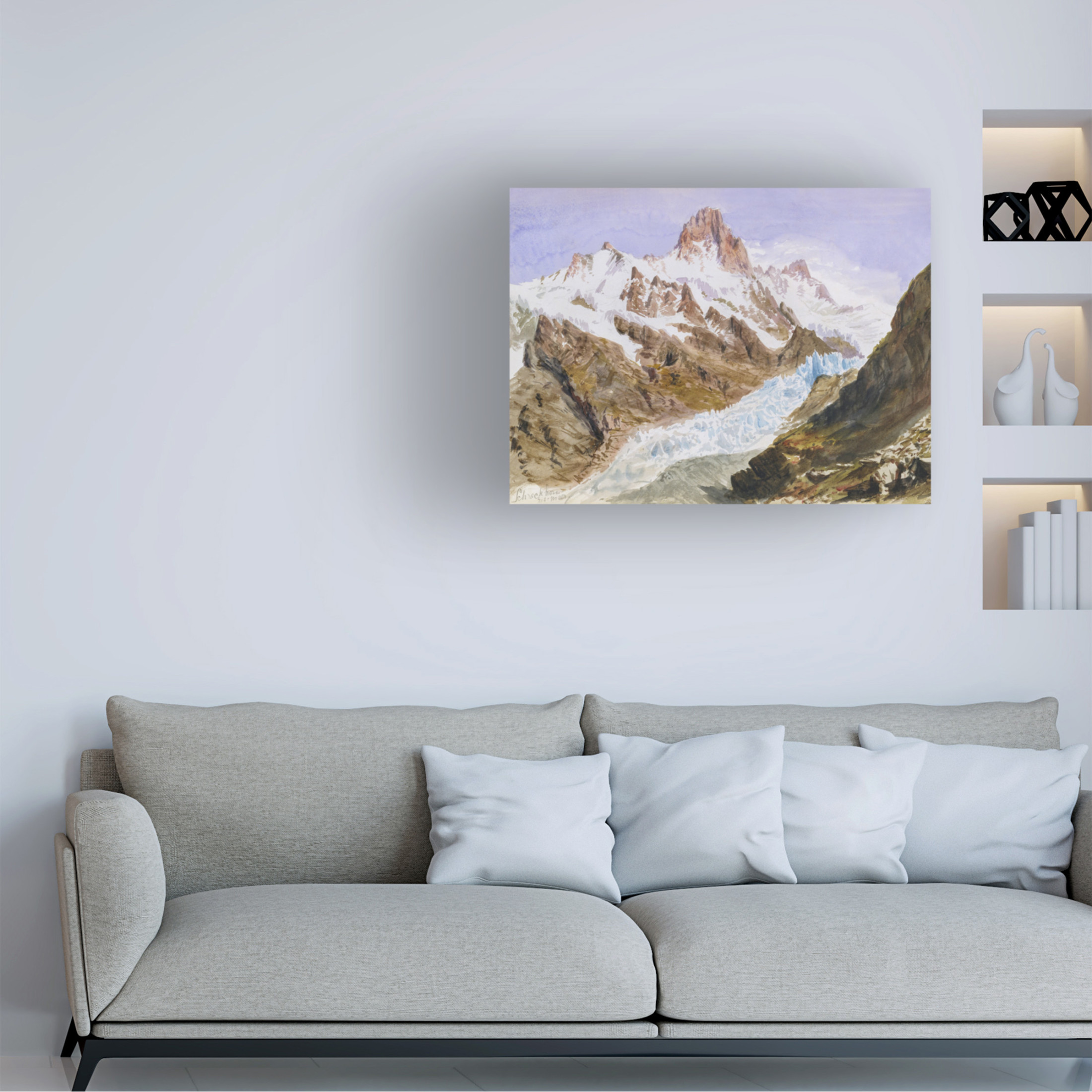 Trademark Fine Art John Singer Sargent  Sargent Mountainous Landscapes IV Canvas Wall Art