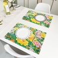 thumbnail image 6 of Lively Flower Garden Reversible Placemat Non Slip Coffee Mat 18x12 Inch for Dining, Kitchen, Coffee, 6 of 9