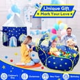 thumbnail image 6 of Wilwolfer Spaceship 3pc Toddler Pop up Kids Play Tent with Tunnel and Ball Pit for 3/6 Years Kids Boys Babys Indoor, 6 of 7
