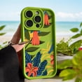 thumbnail image 6 of Phone Case for Women/Girls, Palm Tree Leaves Plant Flower Soft Matte Shockproof Case for iPhone Compatible with iPhone 11, White, 6 of 8