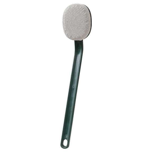 syligr Long Handle Back Scrubber Bath Brush for Shower Exfoliating Body Brush Wet Dry Use Wooden Handle Exfoliator Dead Skin Remover For Seniors Elderly Gift 16 Inch for Deep Cleansing