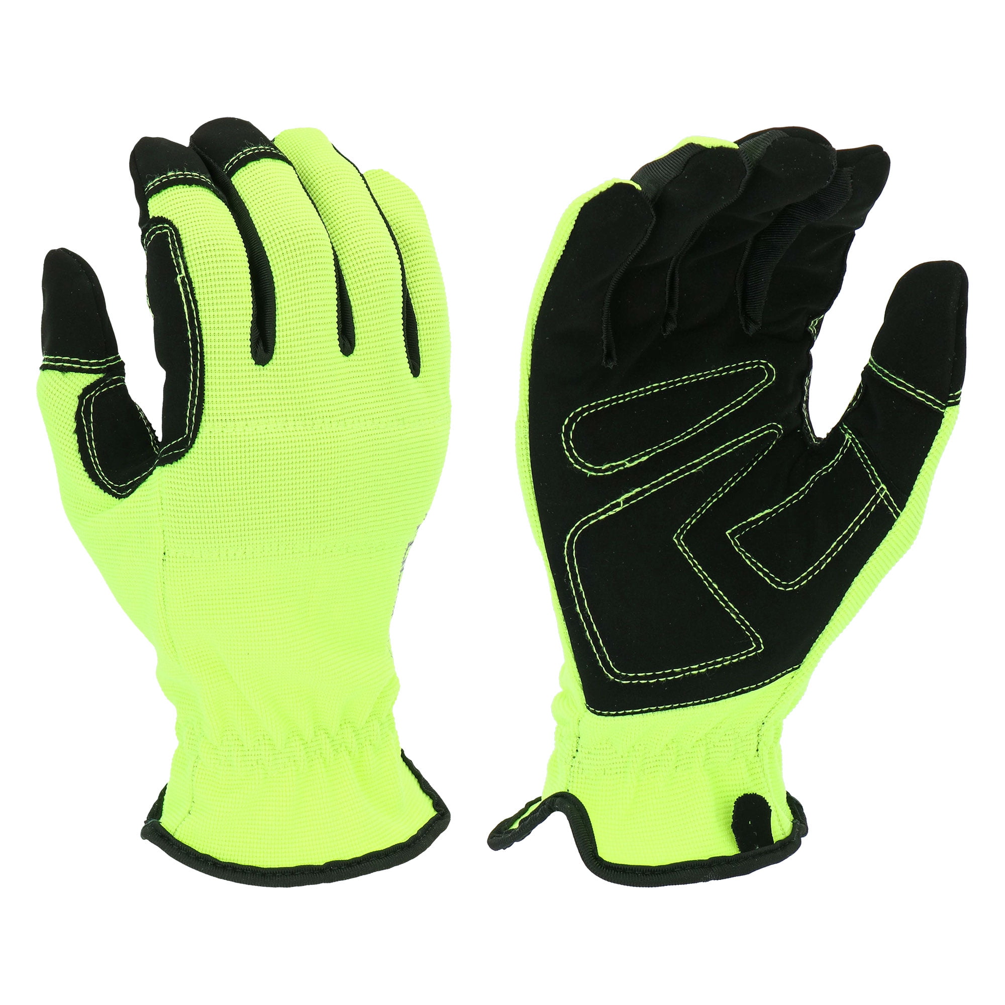 Hyper Tough HPPE ANSI A4 Anti Cut PU Coated Work Gloves, Men's X-Large size, Size: XL