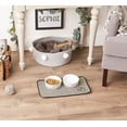 thumbnail image 3 of Bone Dry Striped Embroidered Microfiber Pet Food Mat, 3 of 5