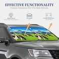 thumbnail image 2 of Lsque Grazing Cows Mountain View 2 PCS Windshield Sun Shade | CarFoldable Window Covers | Car Accessories Reflect UV for Universal Cars SUV Truck | Medium, 2 of 7