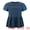 Dark Blue, variant on DARING DIVA Women's Plus Babydoll Blouse Trendy Flowy Peplum Tops 1X Olive Green