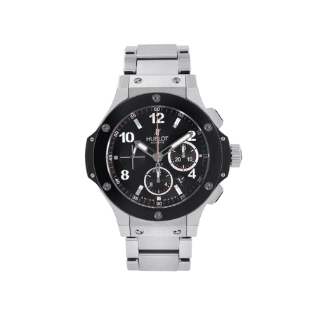 Hublot Big Bang Steel Chronograph Black Dial Mens Automatic Watch 301.SX.130.SX