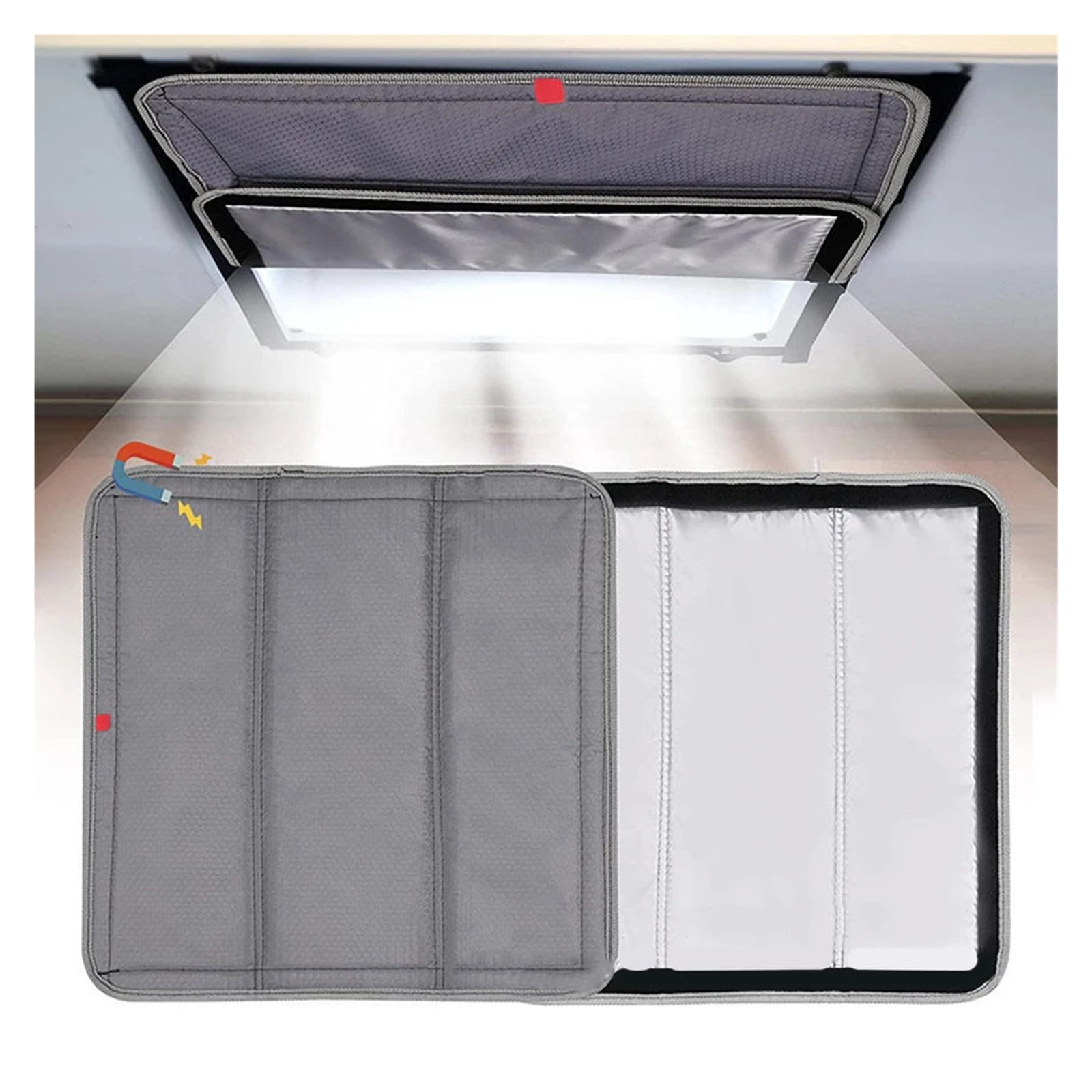 1pc RV Skylight Sunshade Foldable RV Roof Aluminum Film Reflective Shading Pad RV Parts Accessories ,Ease Of Installation