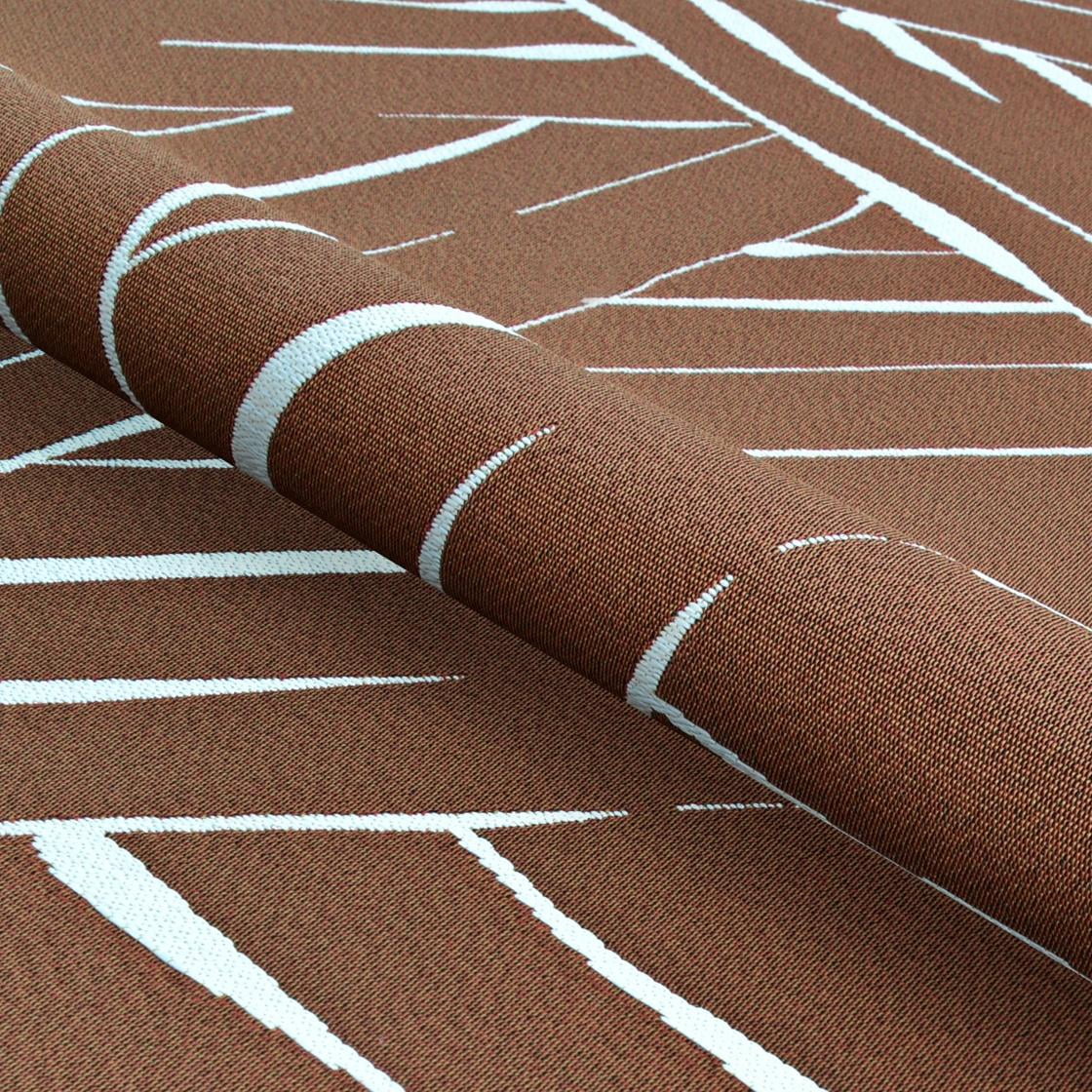 Couristan Dolce Parquet 4' x 5'10" Amber Outdoor Rug