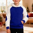 thumbnail image 7 of Wxolcjlv Toddler Girls Christmas Patchwork Hooded Sweatshirt Warm Long Sleeve Casual Pullover Top, Sizes 2-15, 7 of 7