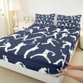 thumbnail image 3 of Castle Fairy Boys Girls Sport Baseball Twin Sheet Sets 3pcs,Ball Gamer Twin Fitted Sheet Microfiber,Blue White Breathable Flat Sheet,Luxury Bedroom Decor, 3 of 7