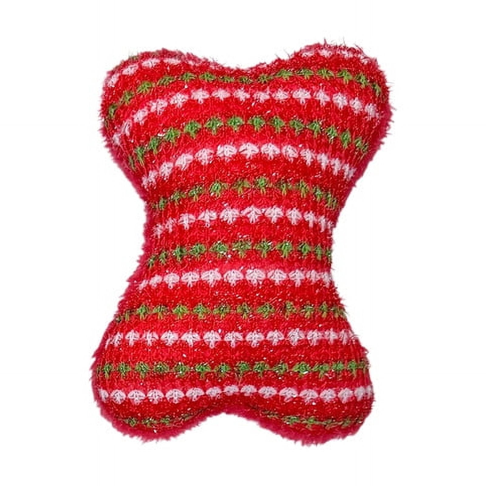 (2 pack) Vibrant Life Holiday 5-Piece Dog Toy Stocking Gift Set, Red, Chew Level 2