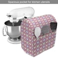 thumbnail image 2 of Valentine's Day Stand Mixer Cover, Repetitive Pattern Colorful Framed Heart Shapes in Pink Toned Squares, Kitchen Appliance Organizer Bag Cover with Pockets, 5 Quarts, Multicolor, by Ambesonne, 2 of 4