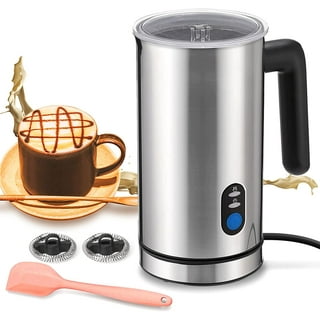 HadinEEon 4 in 1 Magnetic Milk Frother, Non-Stick Interior Electric Milk  Steamer & Frother 3.4oz/6.8oz, Automatic Foam Maker Hot/Cold Milk Frother  and Warmer for Latte, Cappuccino, Hot Chocolates 