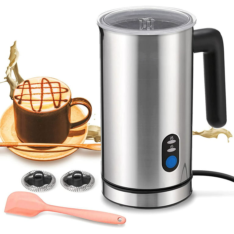 Milk Frother, Electric Milk Steamer, 10.1oz/300ml Automatic Hot