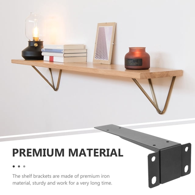 FENGGUIQU Garage Shelf Brackets Heavy Duty Rolled Steel 1 Set